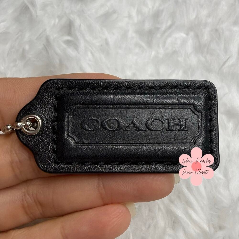1.5" COACH Fob Bag Charm Hang tag Hangtag